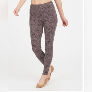 SPANX Jean-ish Ankle Leggings Animal Print 20018R Size M